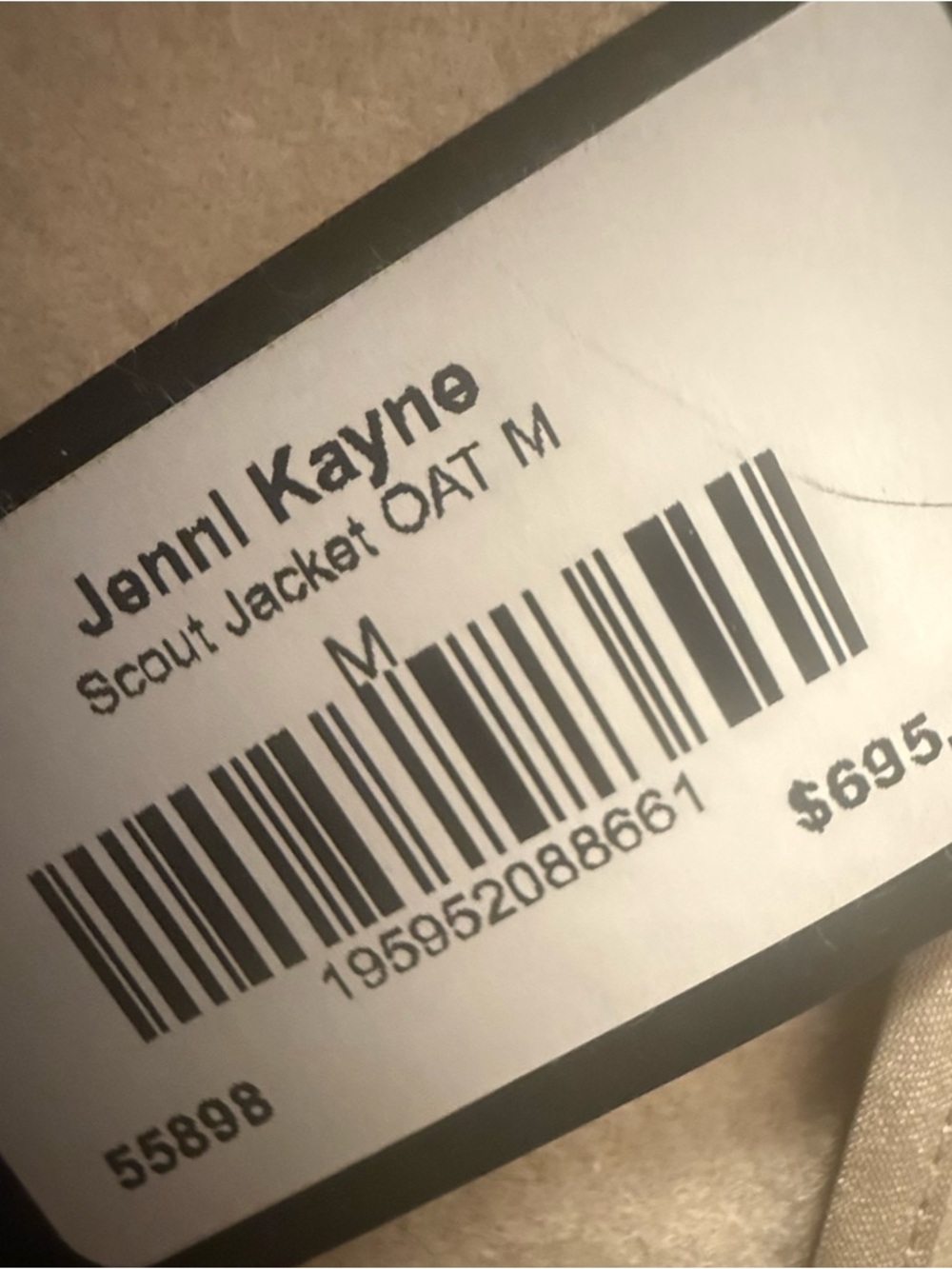 NWT Jenni Kayne Scout Jacket Oat Beige Wool Blend Tie Waist Coat Size M - Picture 4 of 6